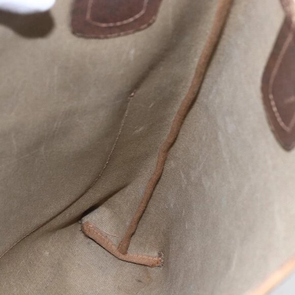 GUCCI GG Supreme Web Sherry Line Tote Bag PVC Beige Red 89 02 003 Auth 145657 - Picture 12 of 16